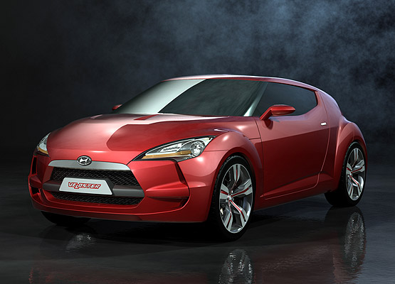 Hyundai Veloster Coupe. by the Hyundai Veloster